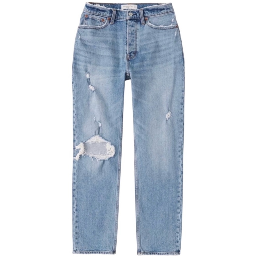 Abercrombie & Fitch Light Blue Distressed Jeans